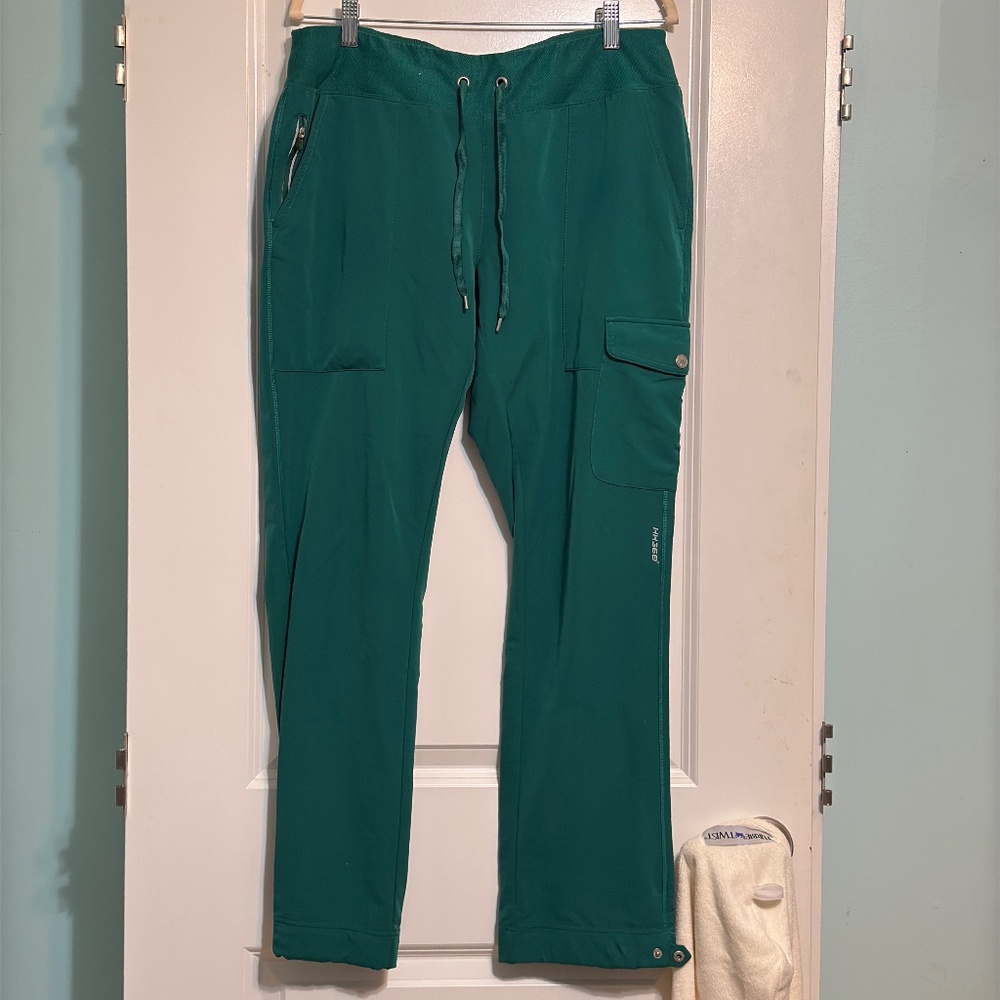 Healing hands hunter green scrub pants.